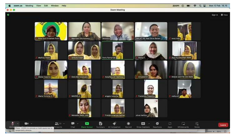 SEMINAR LAPORAN DAN PENUTUPAN PKL II MAHASISWA PRODI REKAM MEDIS DAN INFORMASI KESEHATAN DI RS AWAL BROS BATAM