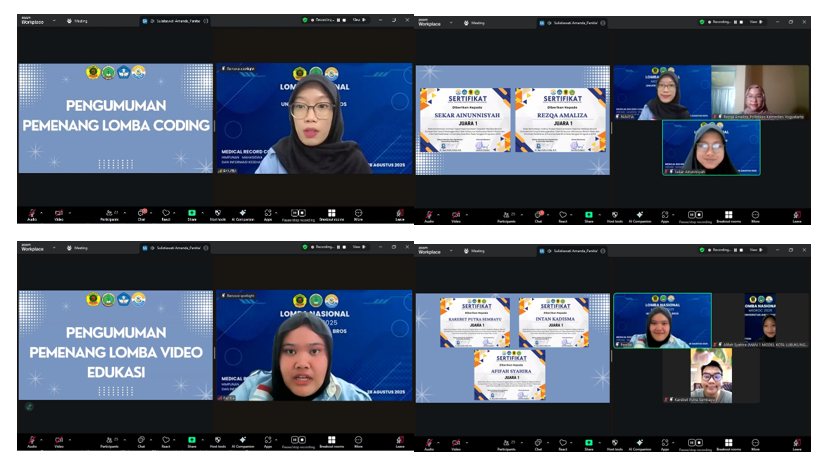 ACARA PUNCAK MEDICAL RECORD COMPETITION TINGKAT NASIONAL TAHUN 2025