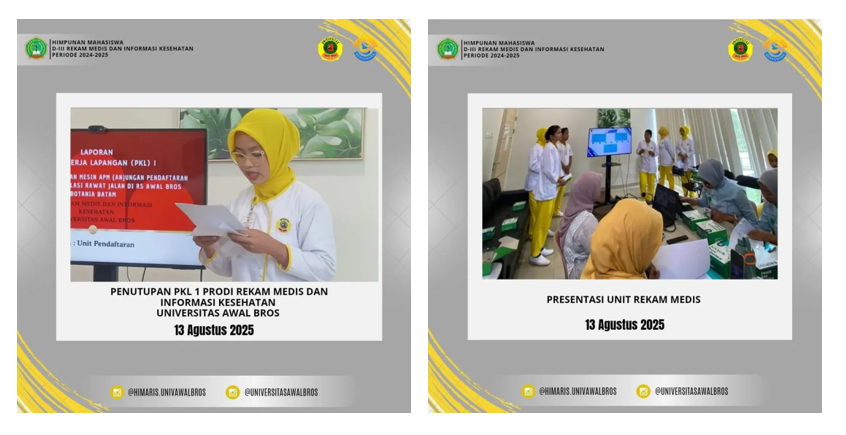 SEMINAR LAPORAN DAN PENUTUPAN PKL I DI RS AWAL BROS BOTANIA BATAM