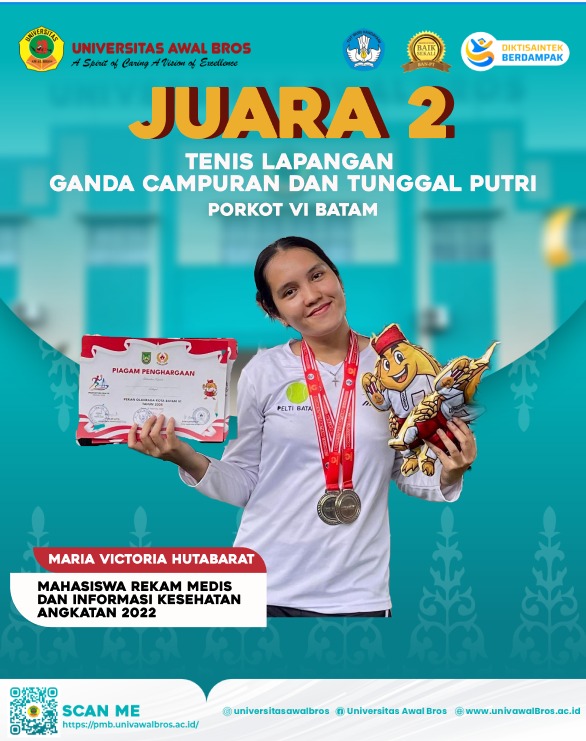 MARIA VICTORIA HUTABARAT MAHASISWI D3 REKAM MEDIS DAN INFORMASI KESEHATAN KEMBALI MERAIH PRESTASI