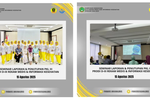 SEMINAR LAPORAN DAN PENUTUPAN PKL III DI RS GRAHA HERMINE BATAM
