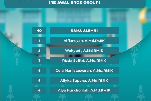 ALUMNI REKAM MEDIS DITERIMA BEKERJA DI RS AWAL BROS GROUP